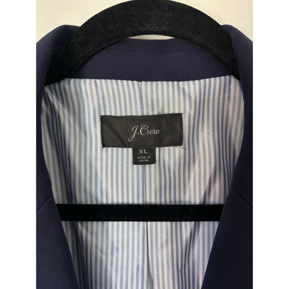 J. Crew Blazer Jacket XL Womens Navy Blue Two Buttons Career - Picture 4 of 14